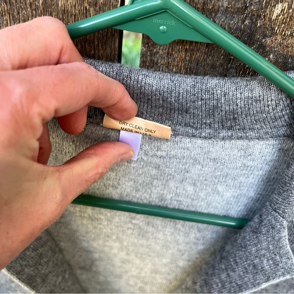 Nathalie Seaver Gray Cashmere Blend Button Down Sweater Blazer Cardigan Sz S(1) - Picture 10 of 13